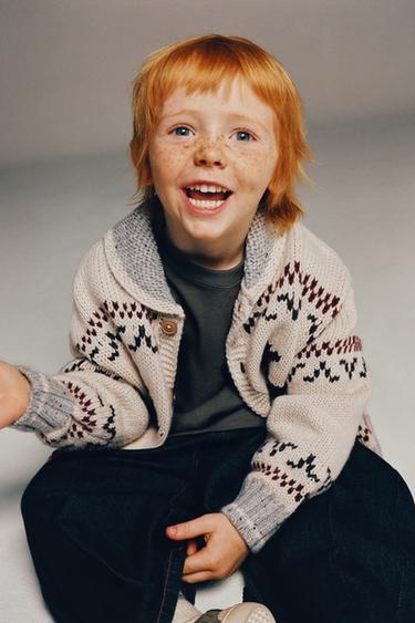 Zara PLETENI KARDIGAN S VUNOM I SOBOM – Bež