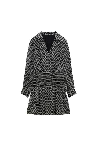 VESTIDO ESTAMPADO CINTURA ELÁSTICA