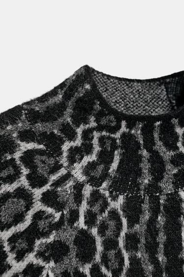 PULL EN MAILLE À MANCHES LARGES - Gris de Zara - Image 6