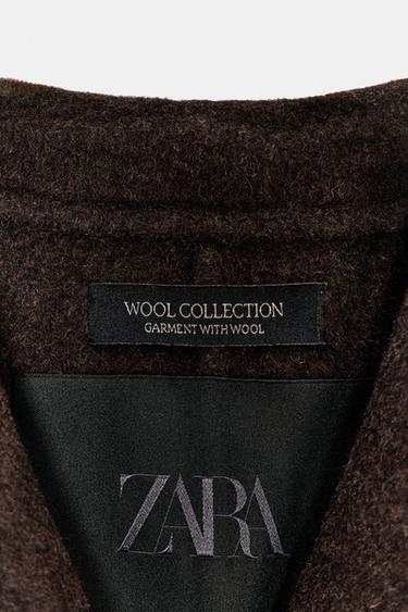 OVERSIZE WOOL BLEND BLAZER ZW COLLECTION - Brown by Zara - Image 10