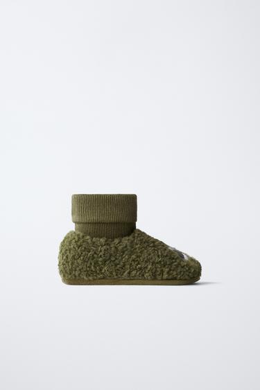 MONSTER SLIPPERS - Khaki Green by Zara - Image 0