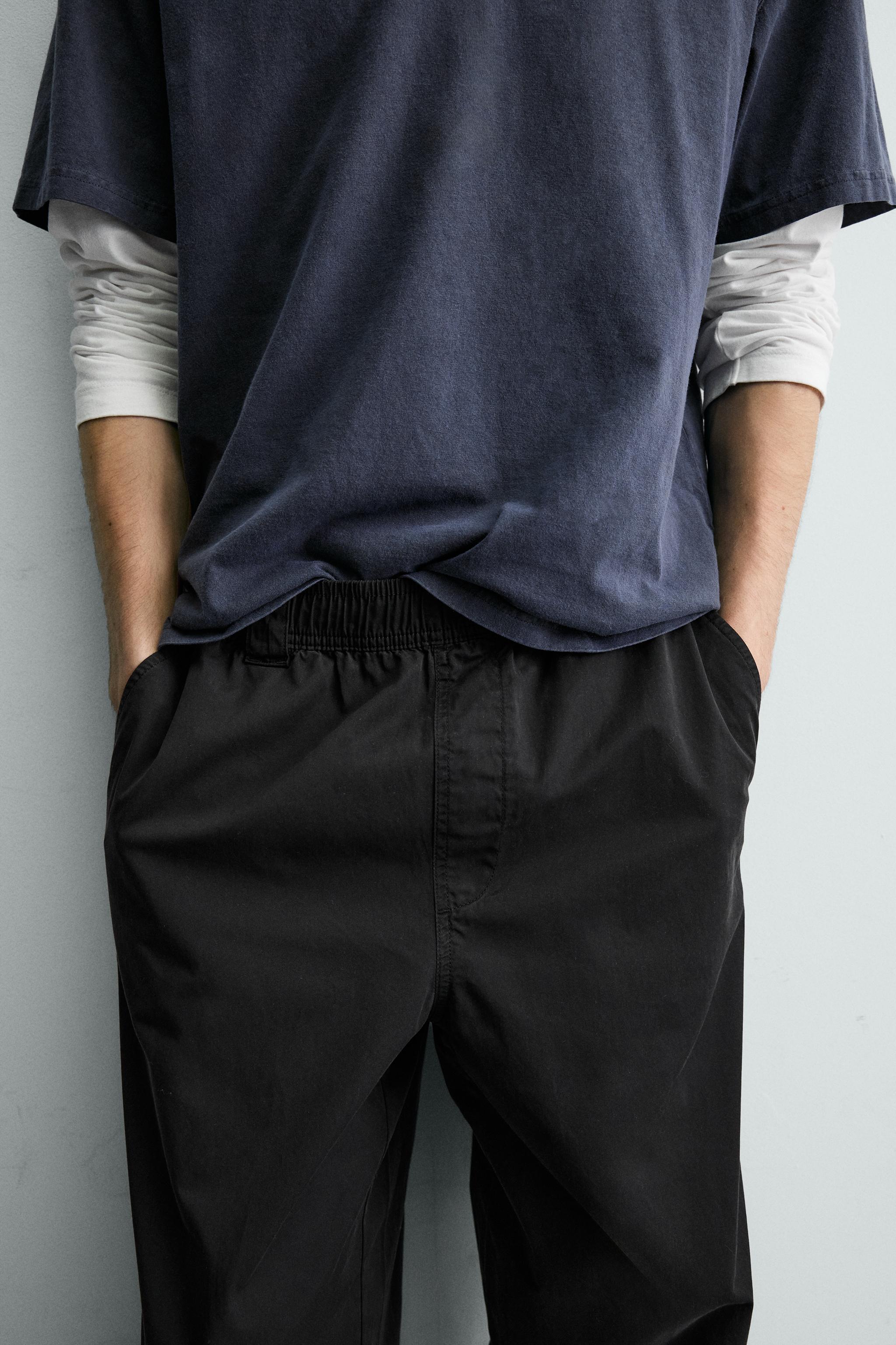 RELAXED FIT COTTON PANTS