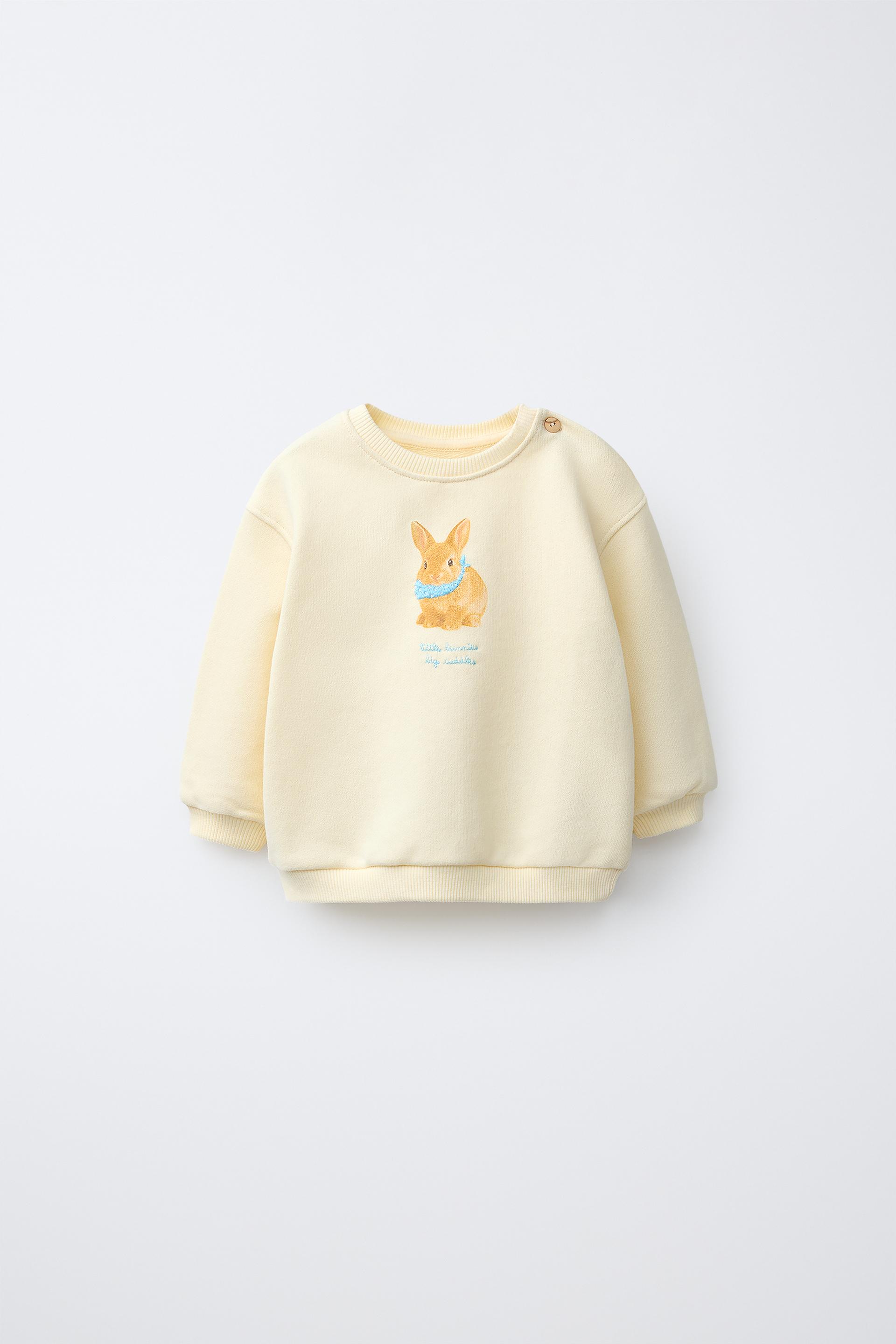 Embroidered Bunny Sweatshirt