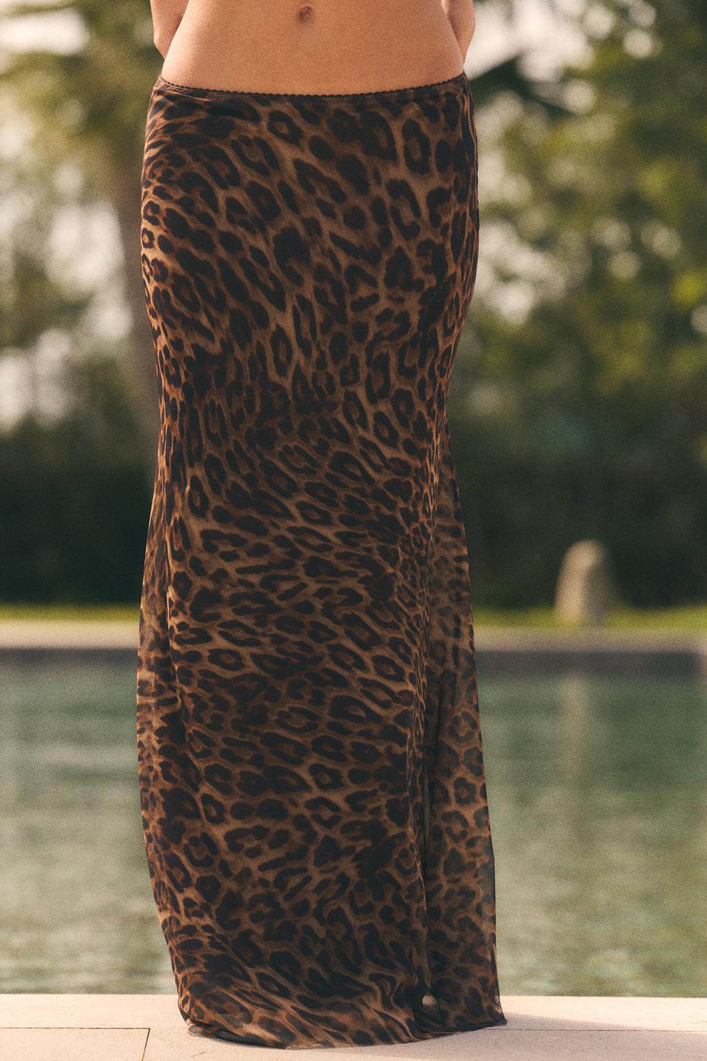 ANIMAL PRINT TULLE SKIRT - image 2