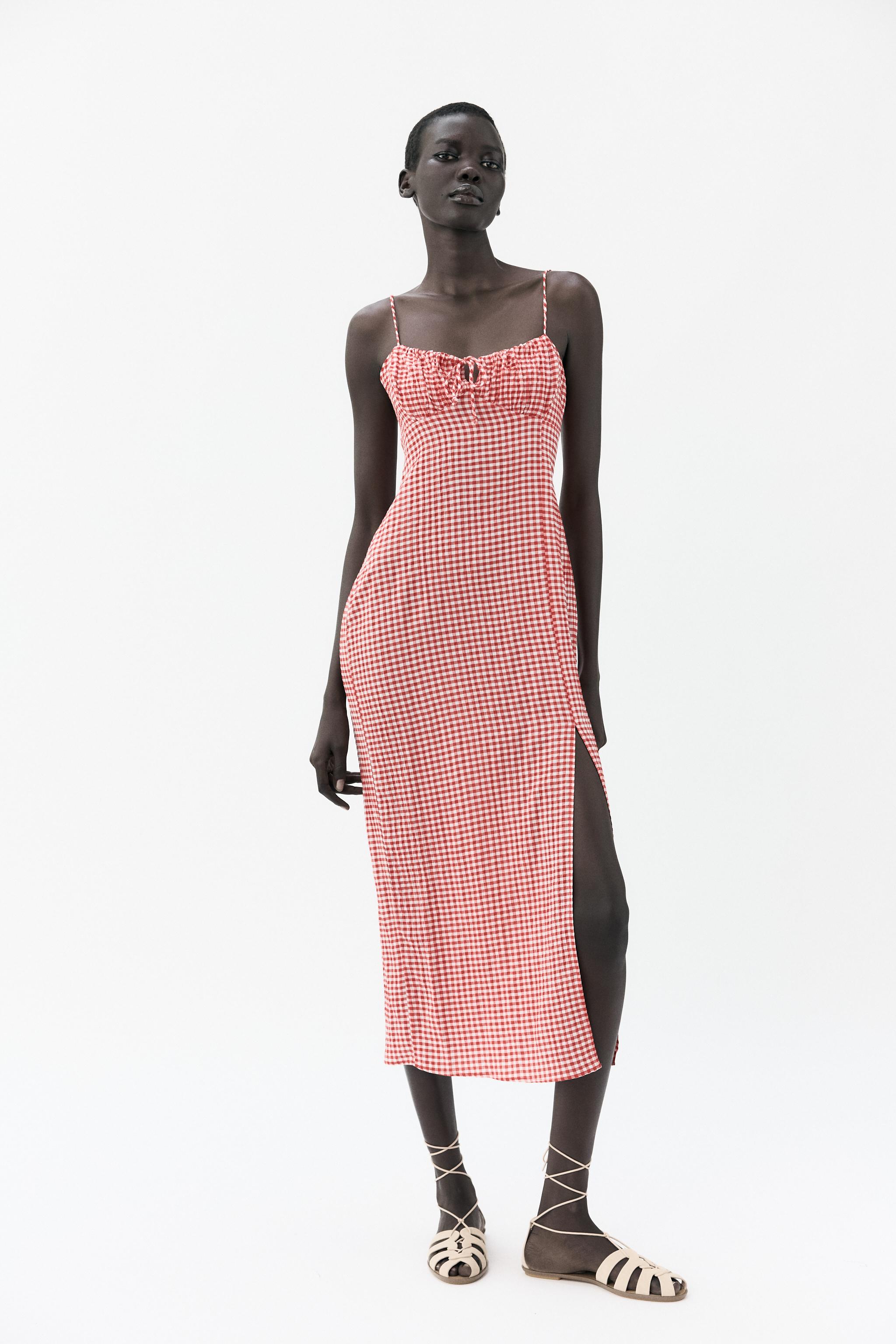 Muñeca Vestido Cuadros Rosa Zara Vestido Corto Vestido Cuadros