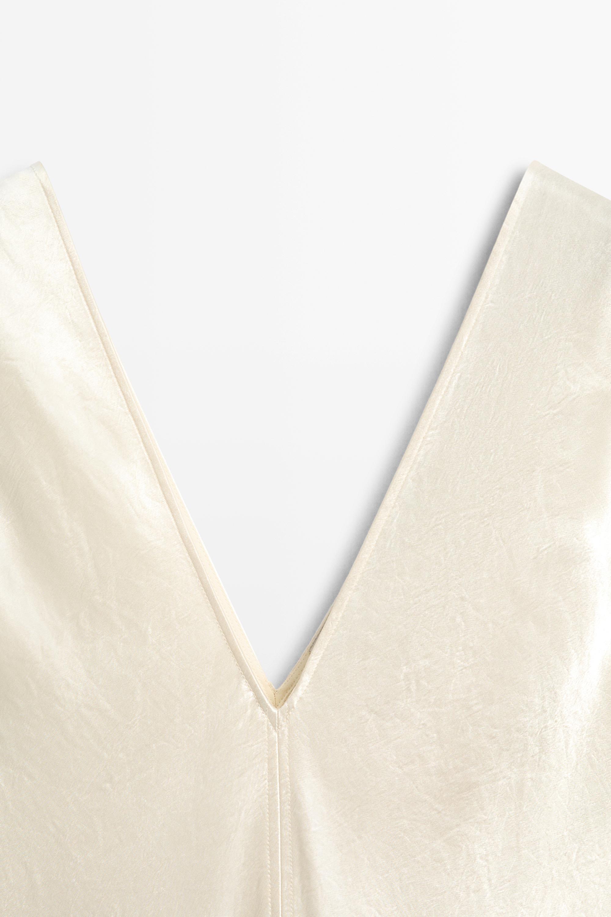 Satin flowing midi dress - STUDIO