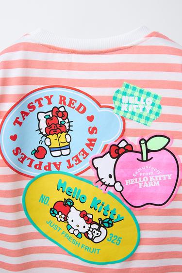 HELLO KITTY © SANRIO STRIPE PRINT AND PATCH T-SHIRT - striped by Zara - Image 3