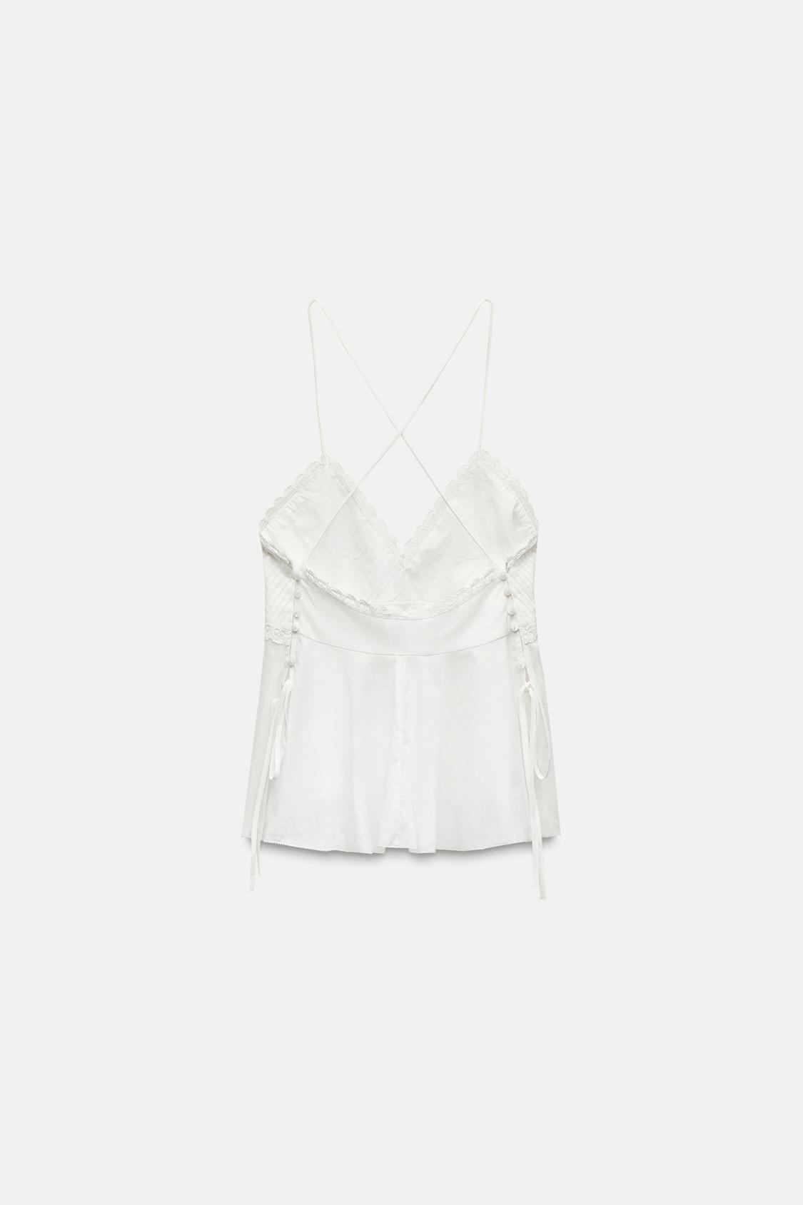 LADDER LACE TRIM TOP