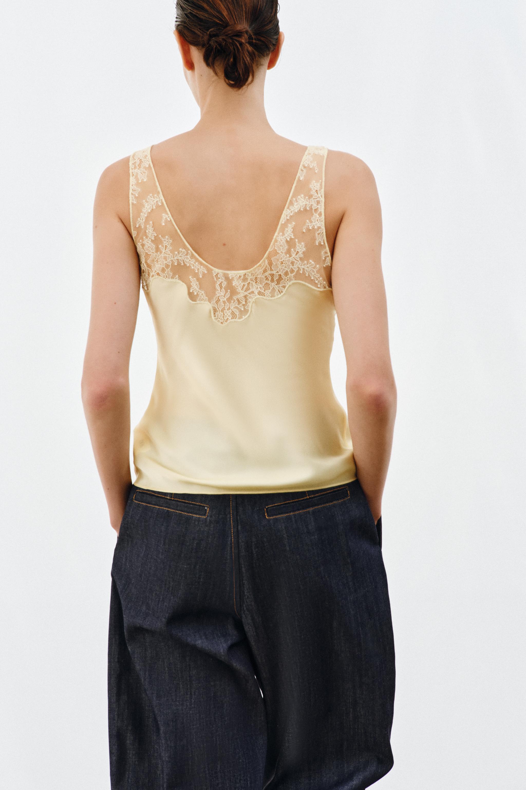TOP SATINÉ DENTELLE ZW COLLECTION