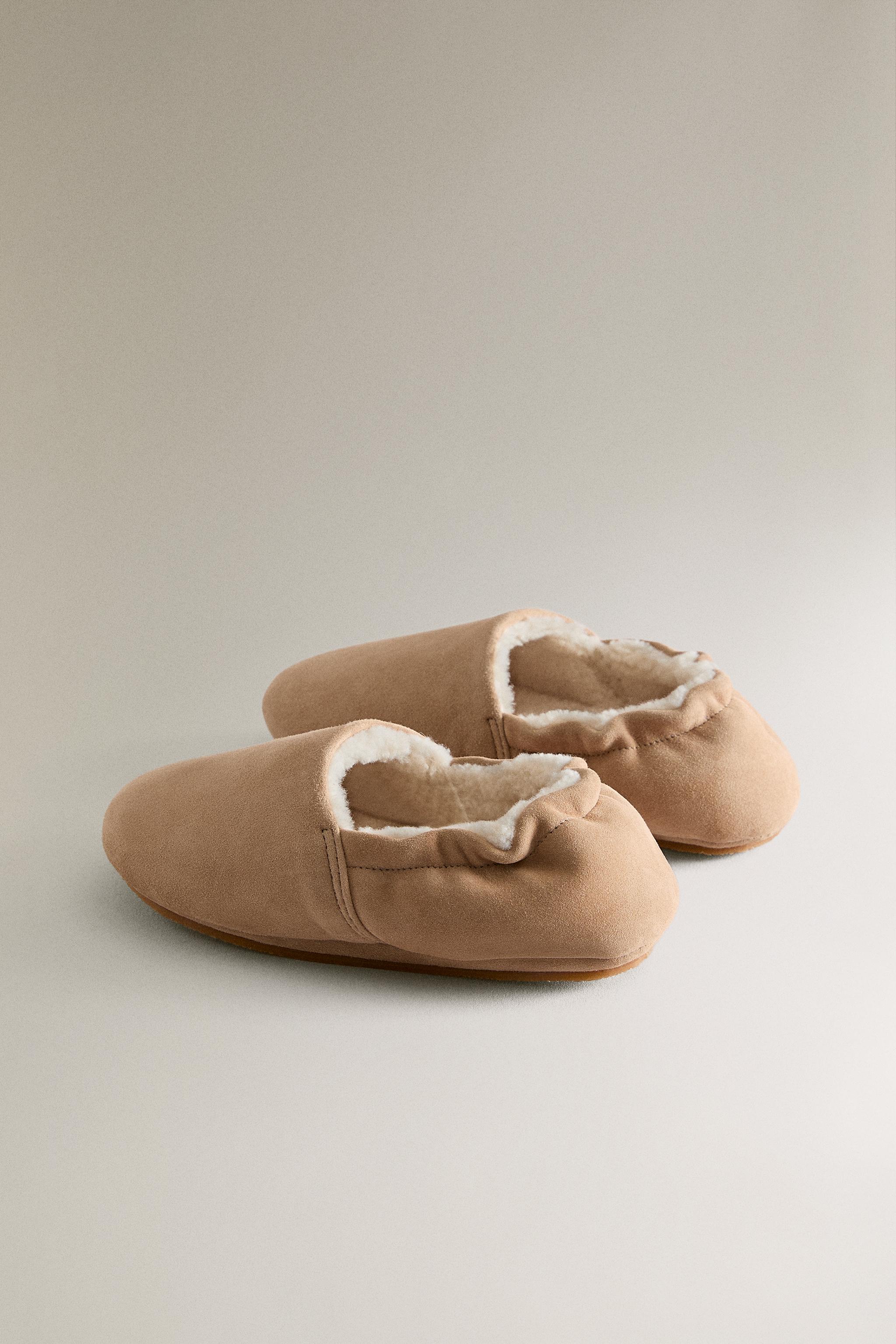 CHAUSSON ENFANT CUIR CHAUD