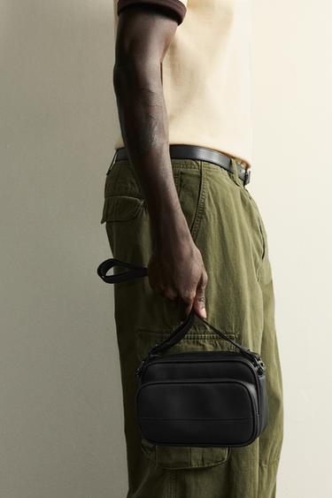 BANDOLERA ENGOMADA - Negro de Zara - Imagen 0