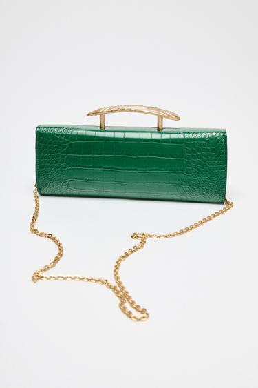 CROCODILE HANDBAG - Green by Zara - Image 2