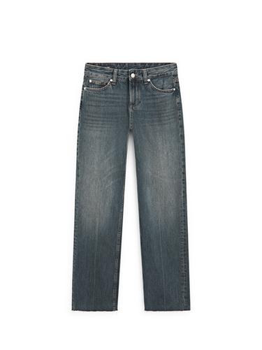 Jean straight - Bleu moyen de Zara