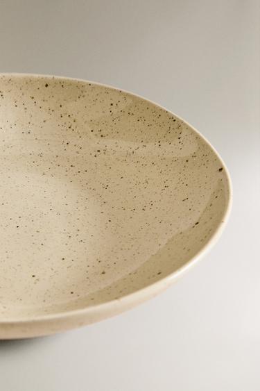 DOTTED STONEWARE SOUP PLATE - Beige by Zara - Image 2