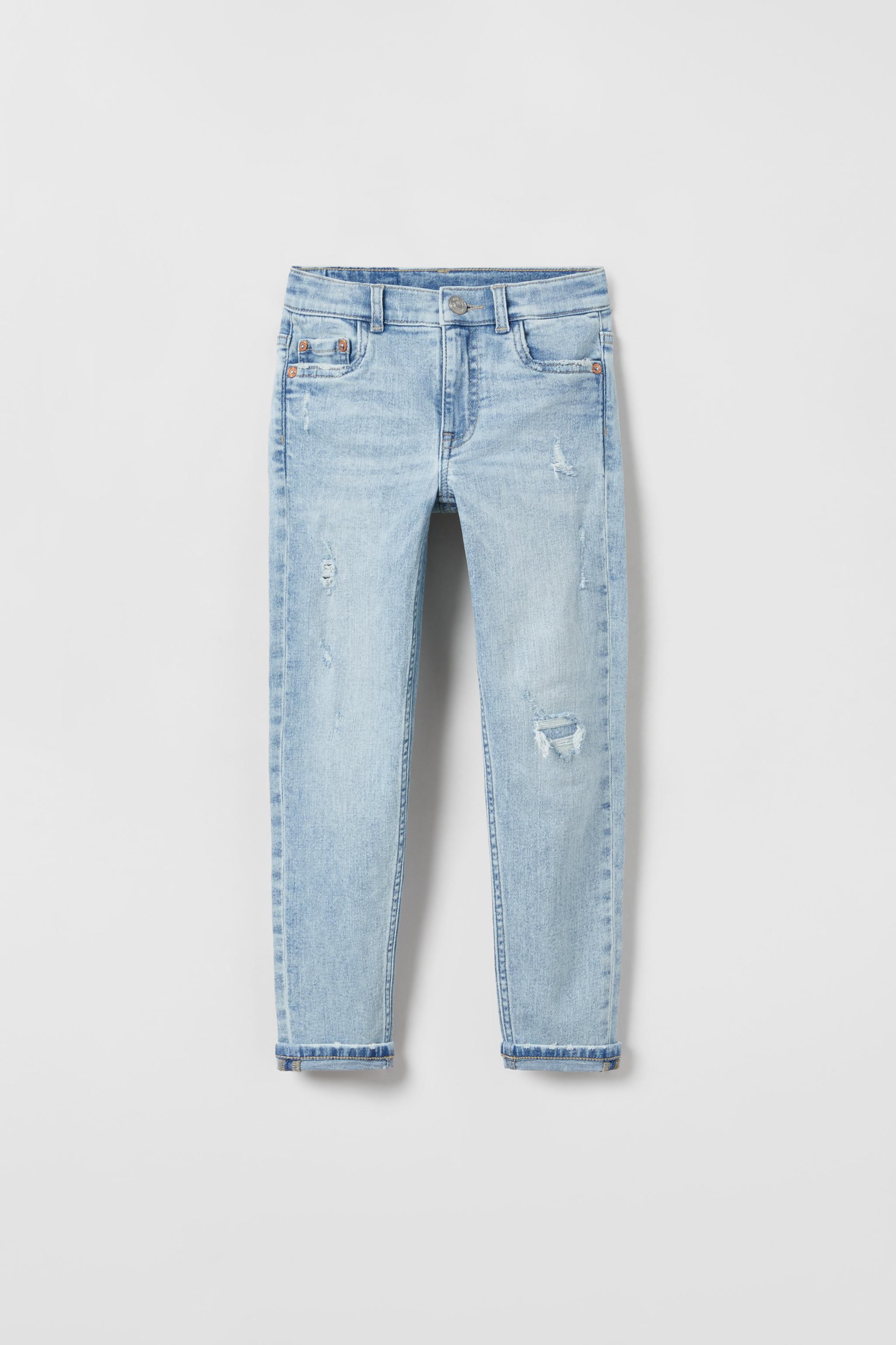 Distressed store jeans zara