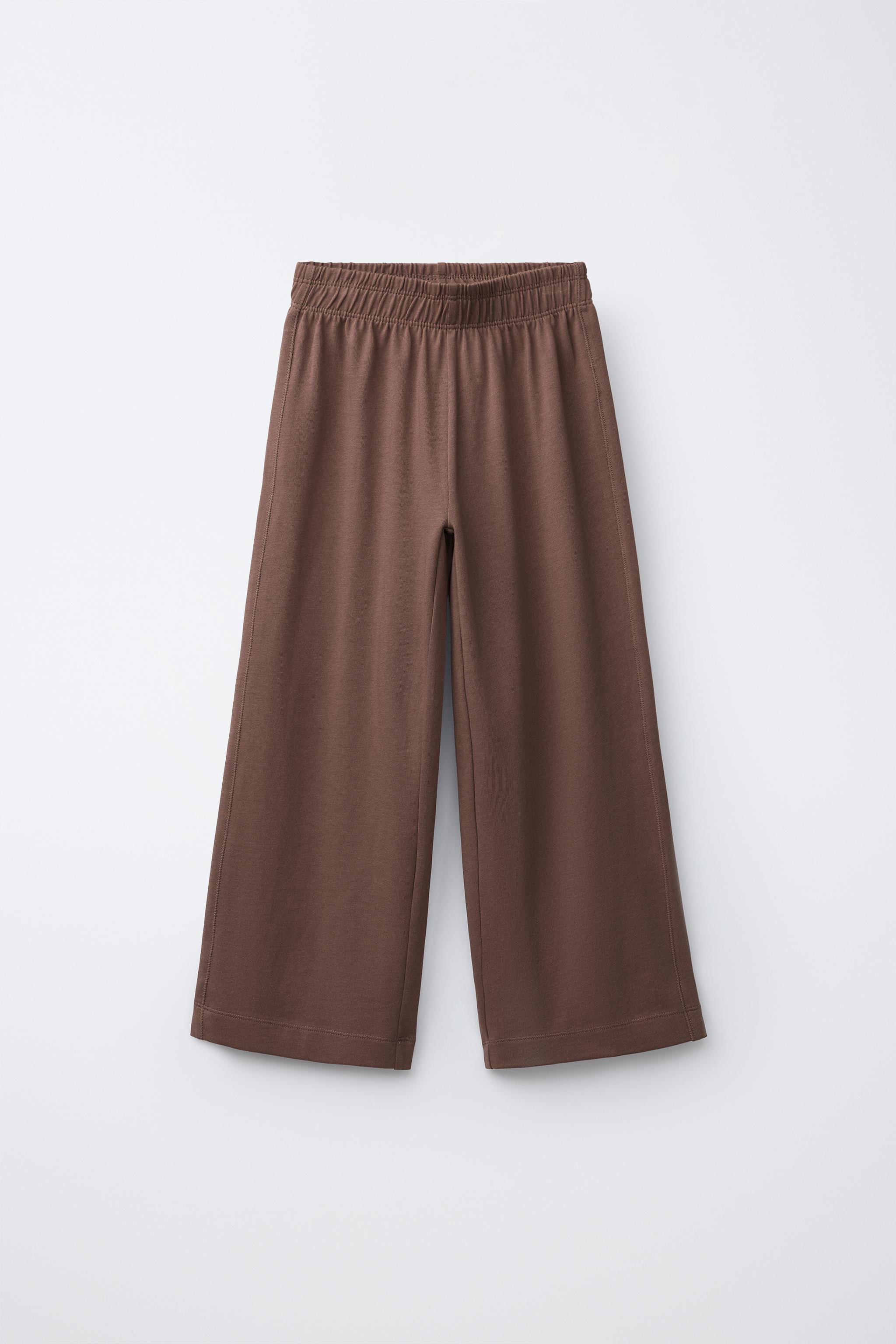 Детские брюки Zara HEAVYWEIGHT WIDE LEG PANTS