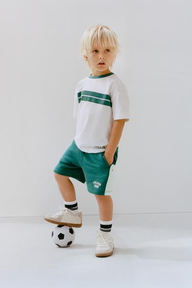 JOGGING SLOGAN T-SHIRT - Green by Zara