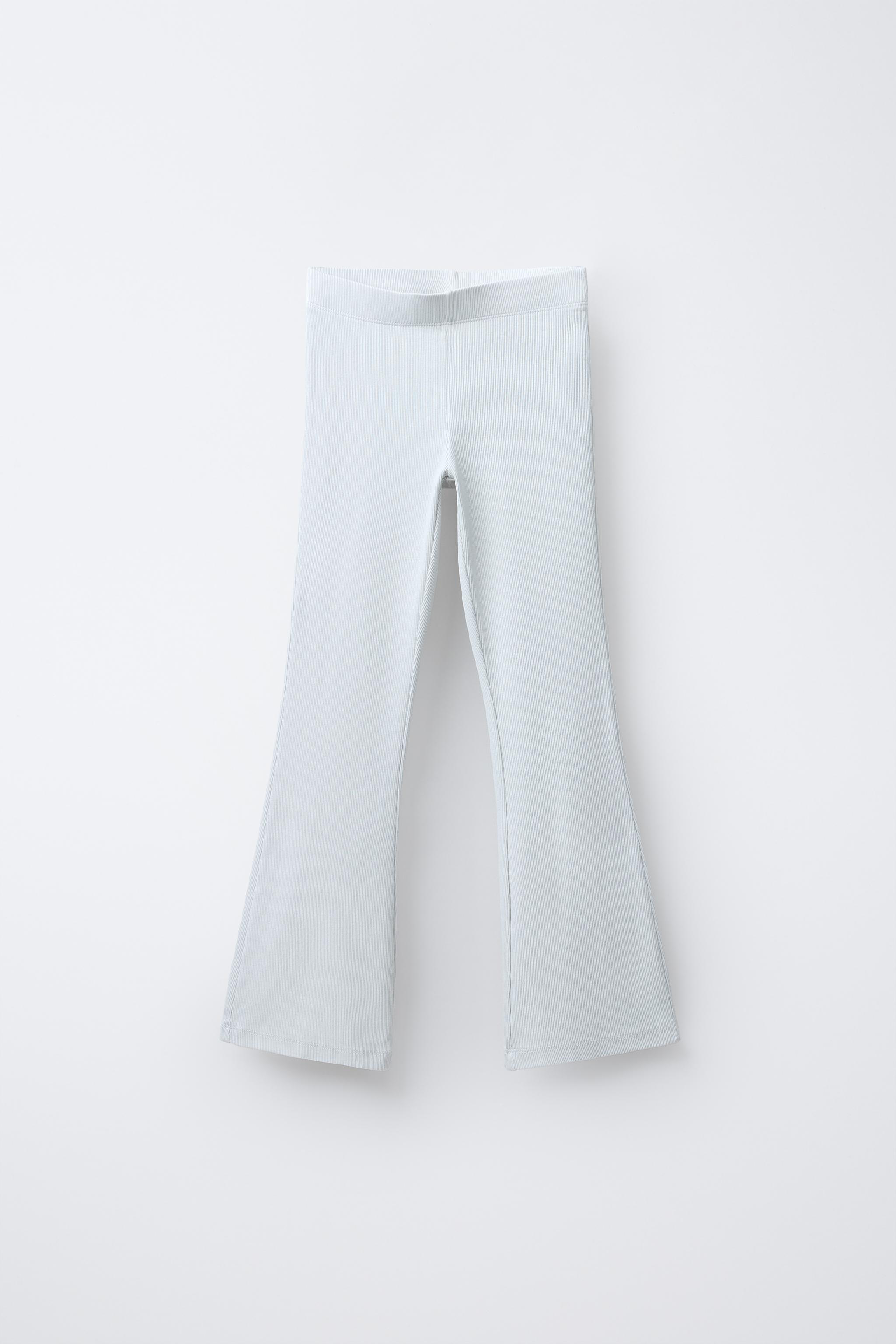 ENSEMBLE T-SHIRT ÉPAIS ET LEGGING FLARE CÔTELÉ EFFET DÉLAVÉ