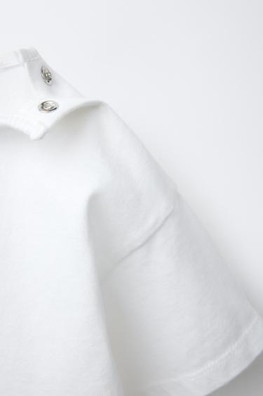 T-SHIRT OURSON ET INSCRIPTION - Blanc cassé de Zara - Image 3