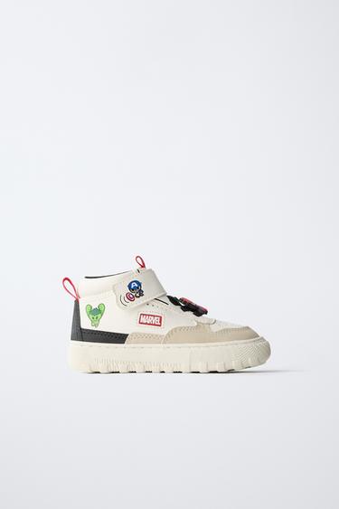 THE AVENGERS © MARVEL HIGH-TOP SNEAKERS - White by Zara