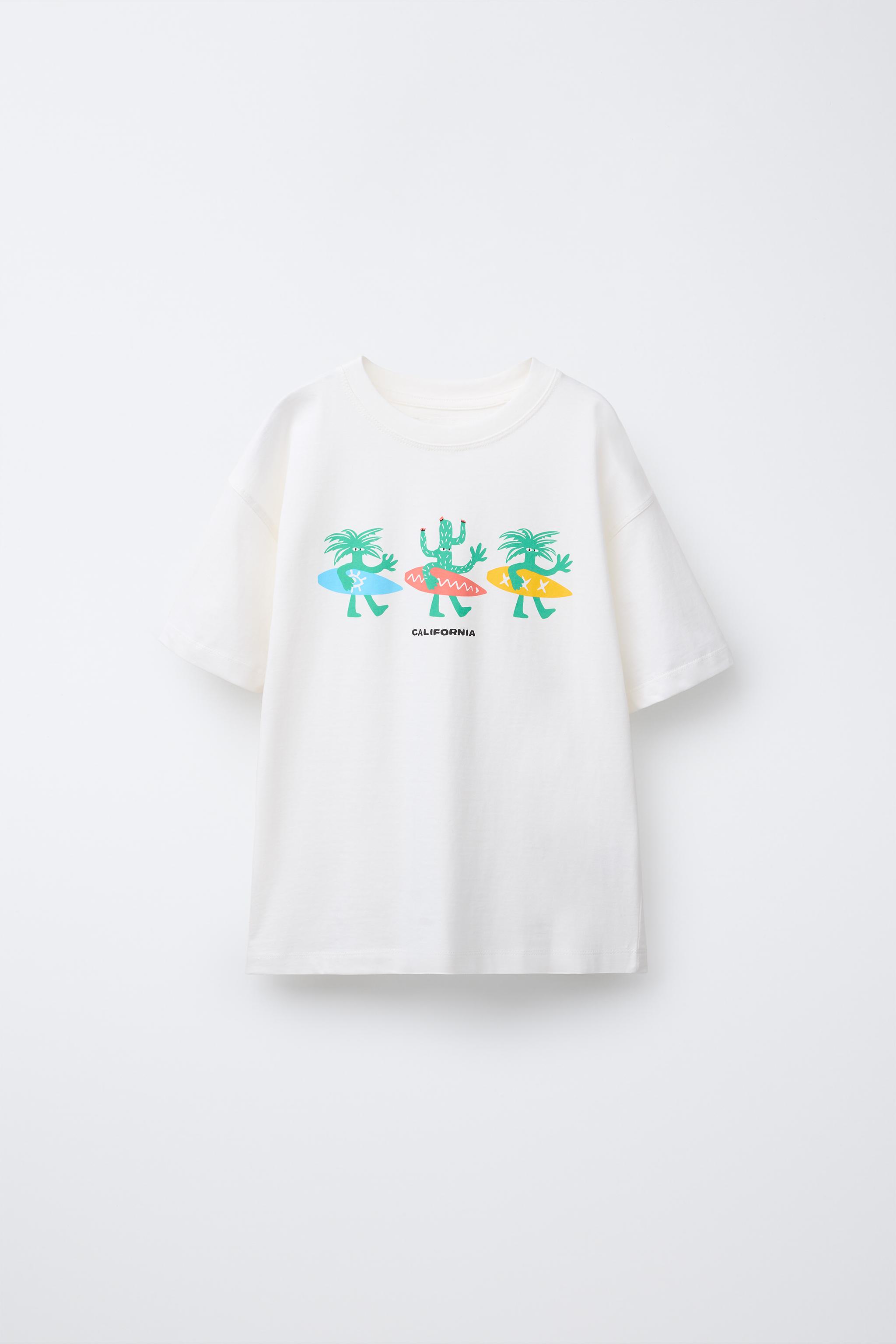 【NEW限定品】 - プリントTシャツ ホワイト 日本 / Japan ZARA | トップス