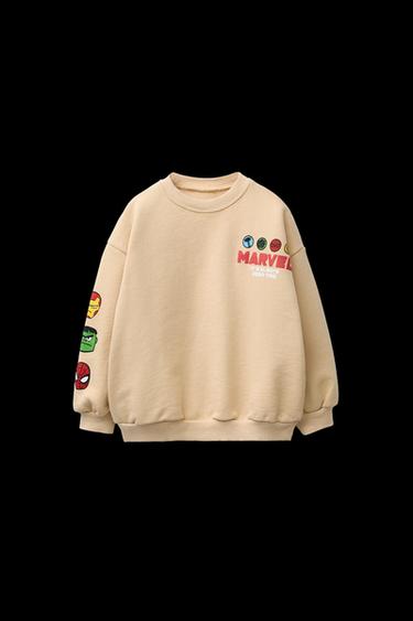 Zara THE AVENGERS © MARVEL PRINTED SWEATSHIRT - Light beige - Image 0