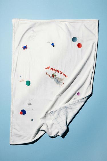 Zara BABY GALACTIC DREAM FLEECE BLANKET - Multicolored