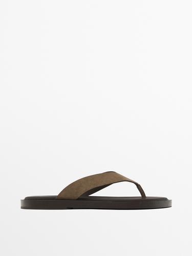 Zara Thong sandals - Brown