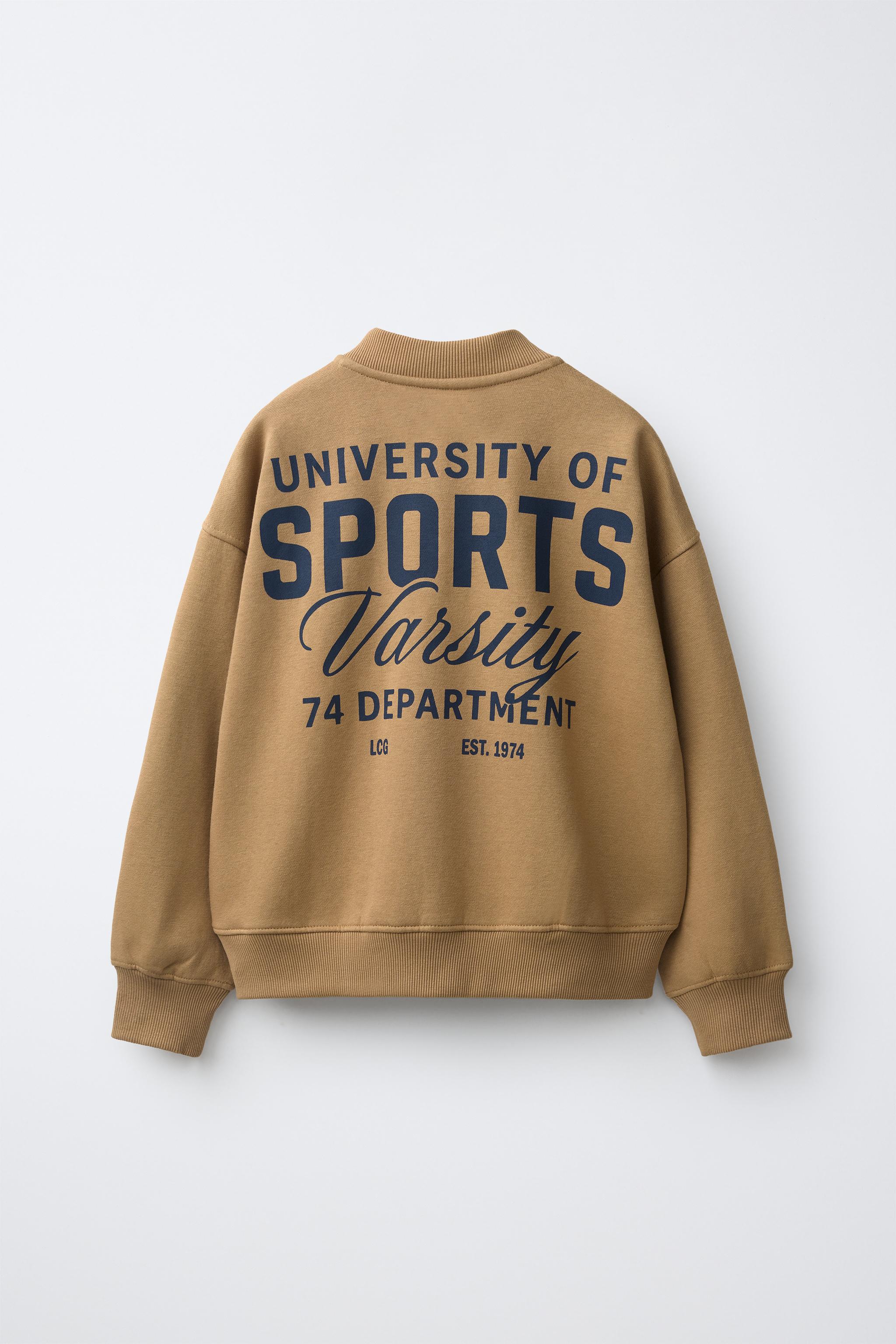 VARSITY PRINT SWEATSHIRT