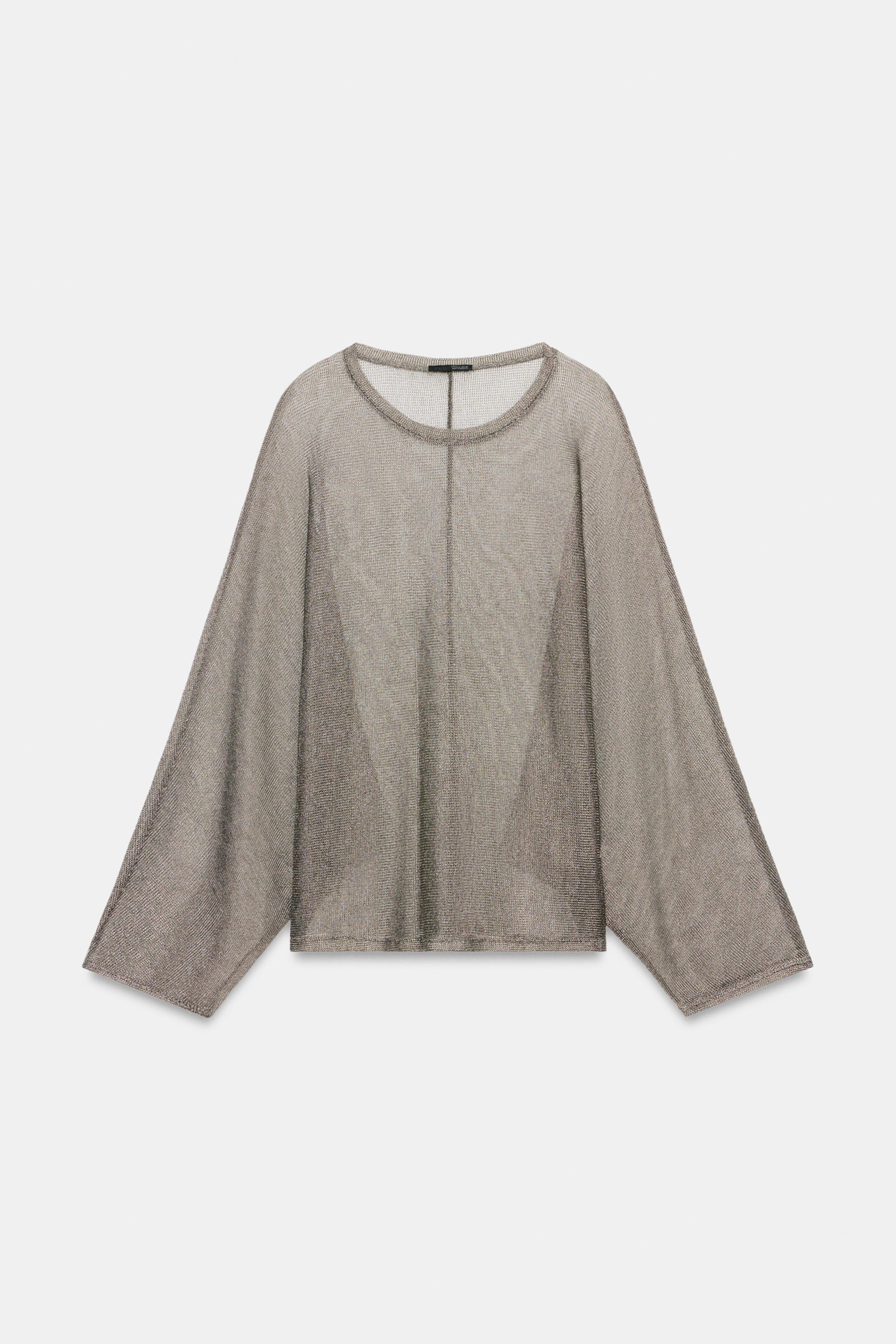 METALLIC THREAD TOP