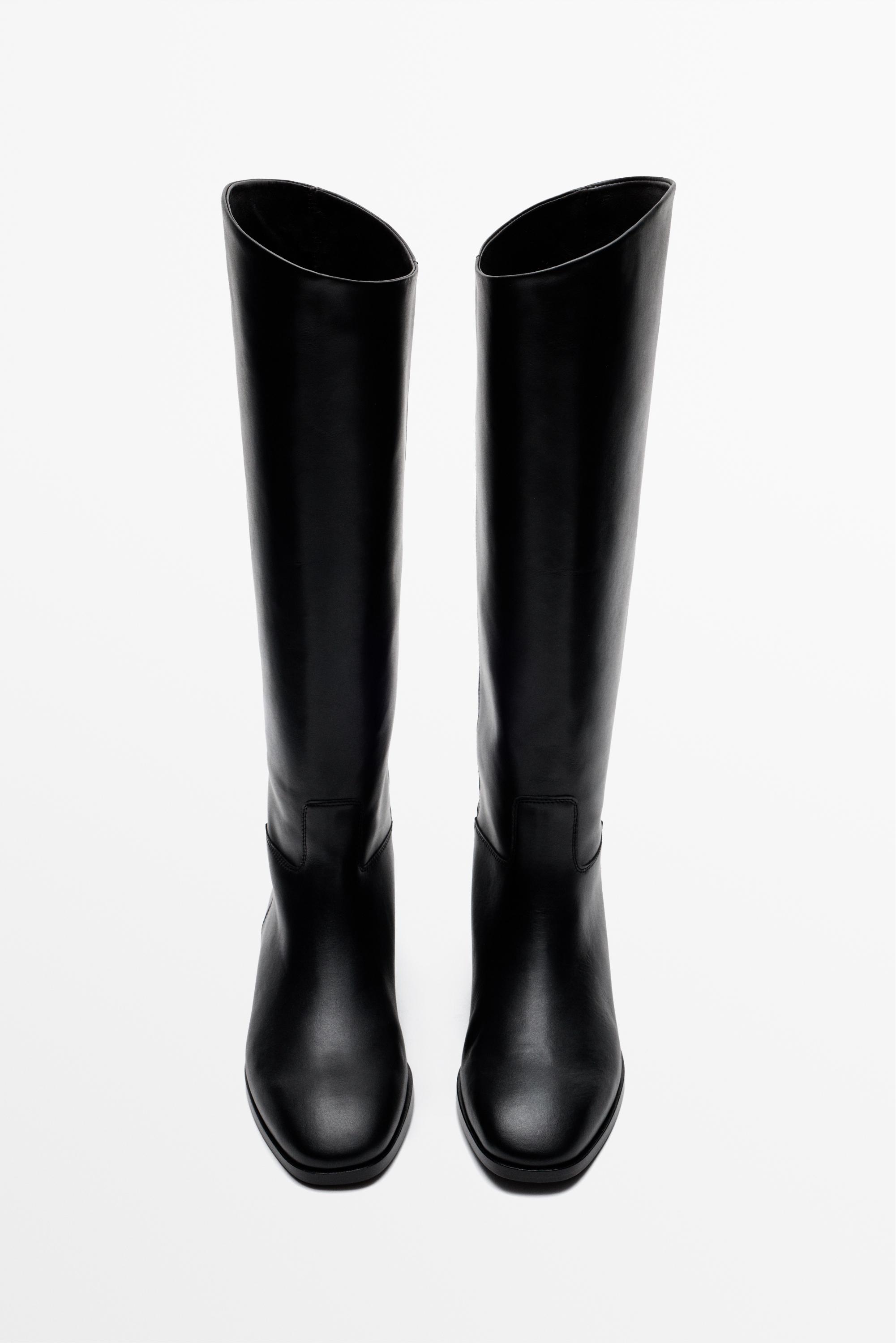 Knee-high leather boots - Made Spain