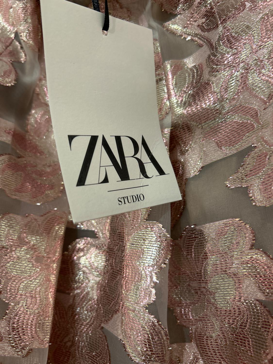ZARA STUDIO LIMITED EDITION JACQUARD METALLIC SKIRT - Image 6