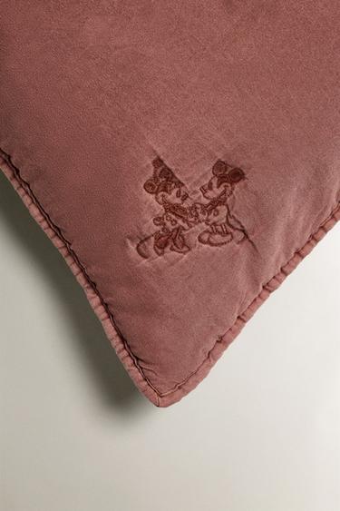 KIDS' MICKEY & MINNIE ©DISNEY QUILTED CUSHION COVER - Russet by Zara - Image 1