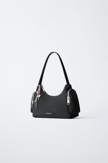SAC ÉPAULE CHARMS - Noir de Zara - Image 1