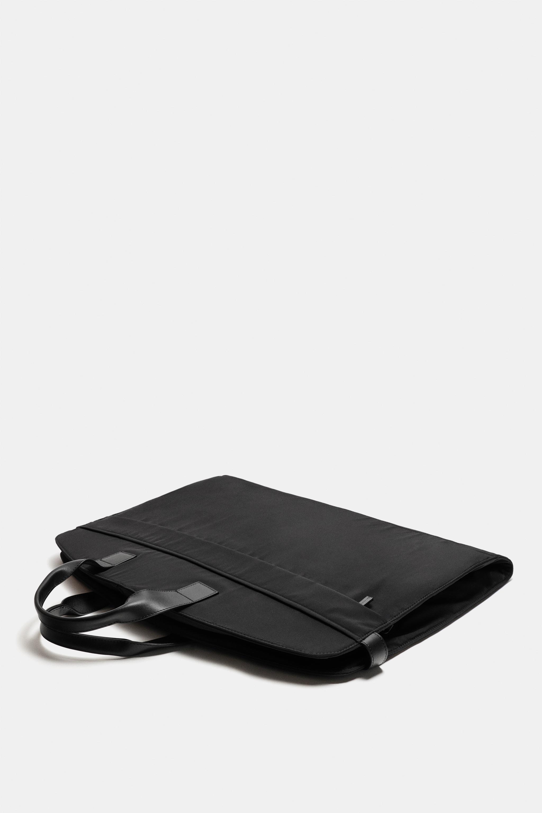 NYLON GARMENT BAG — Black (alternate view)