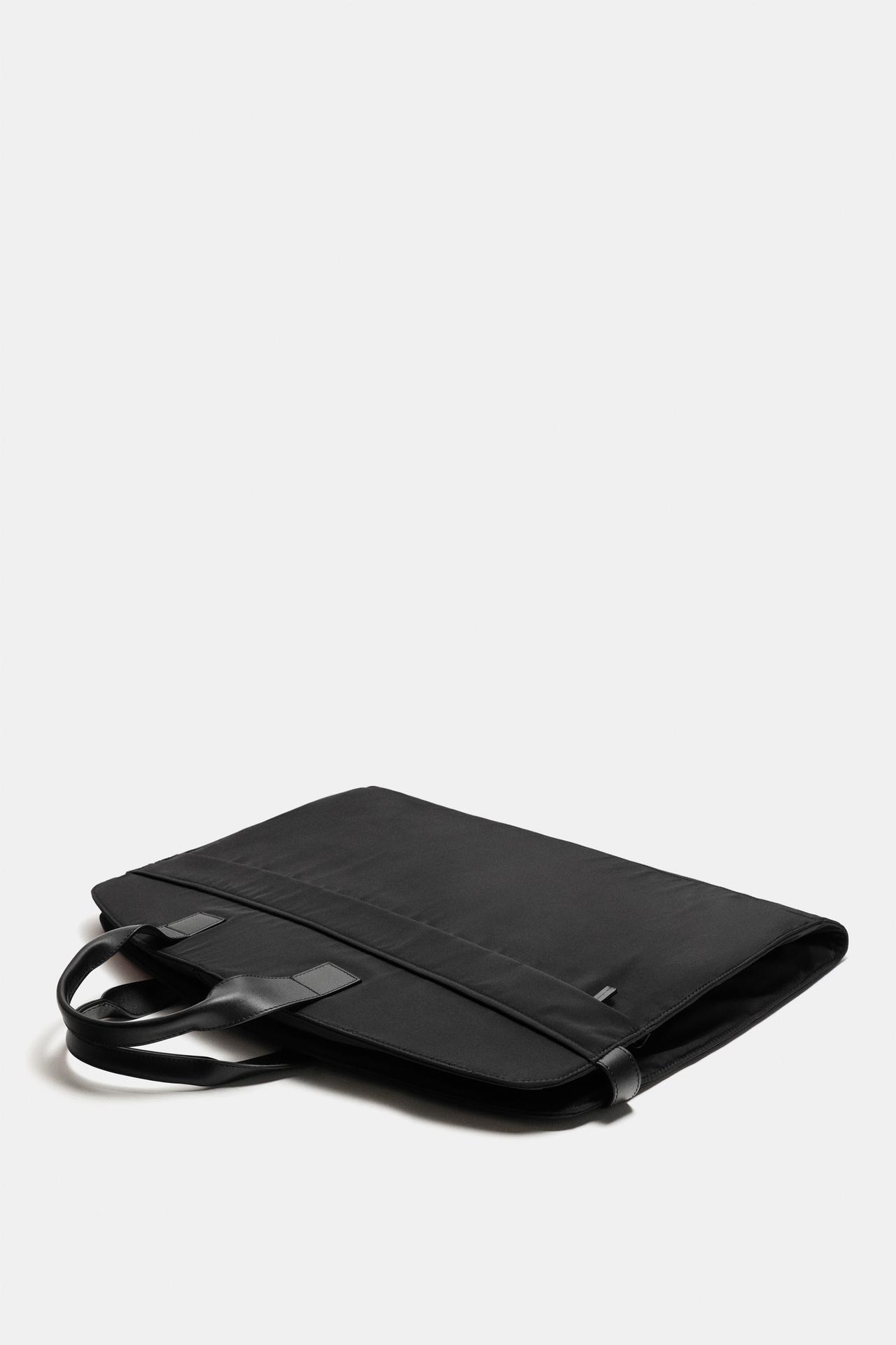 NYLON GARMENT BAG — Black