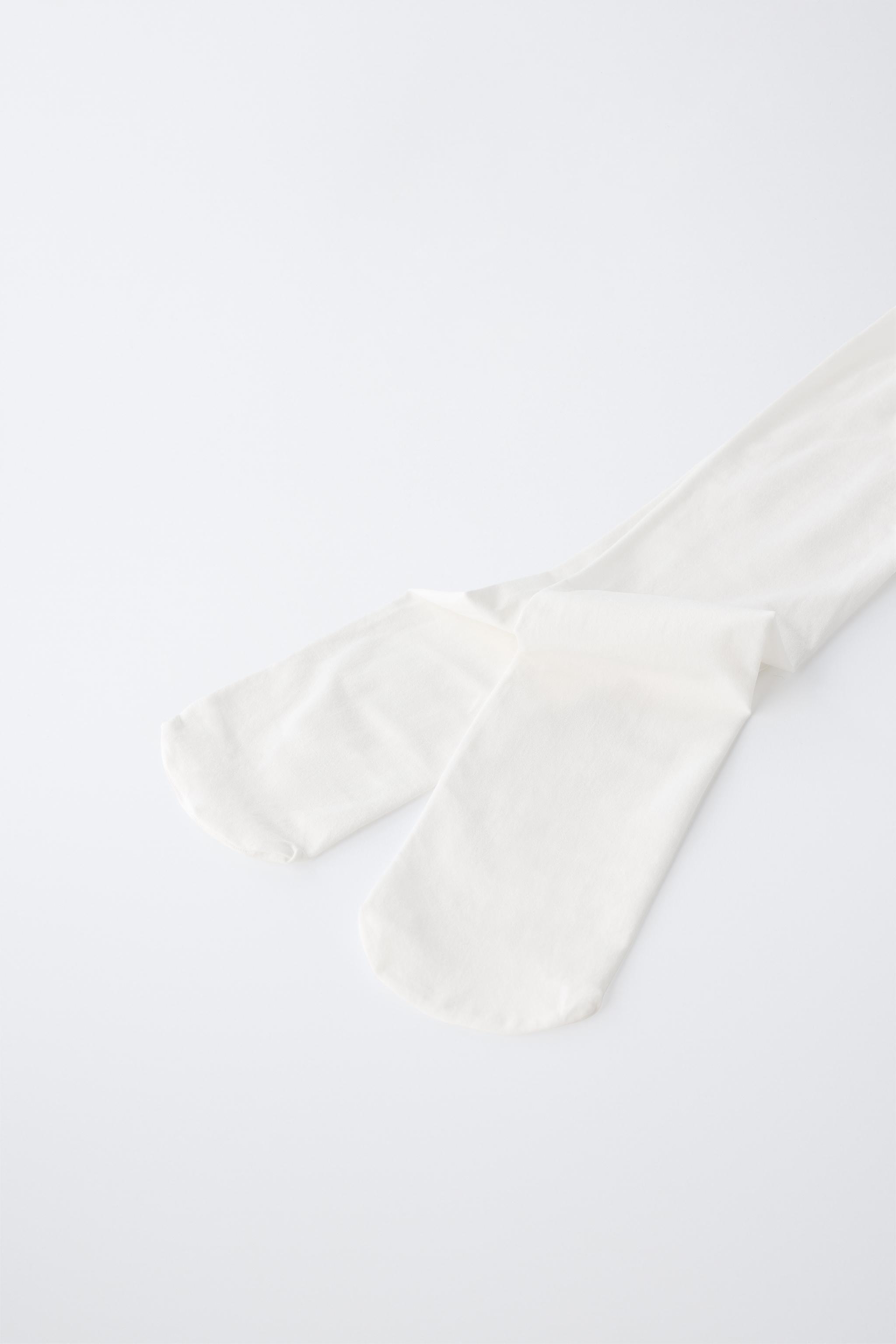 MICROFIBER SOLID TIGHTS — White