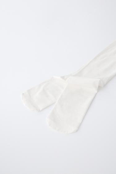 MEDIAS LISAS MICROFIBRA - Blanco de Zara