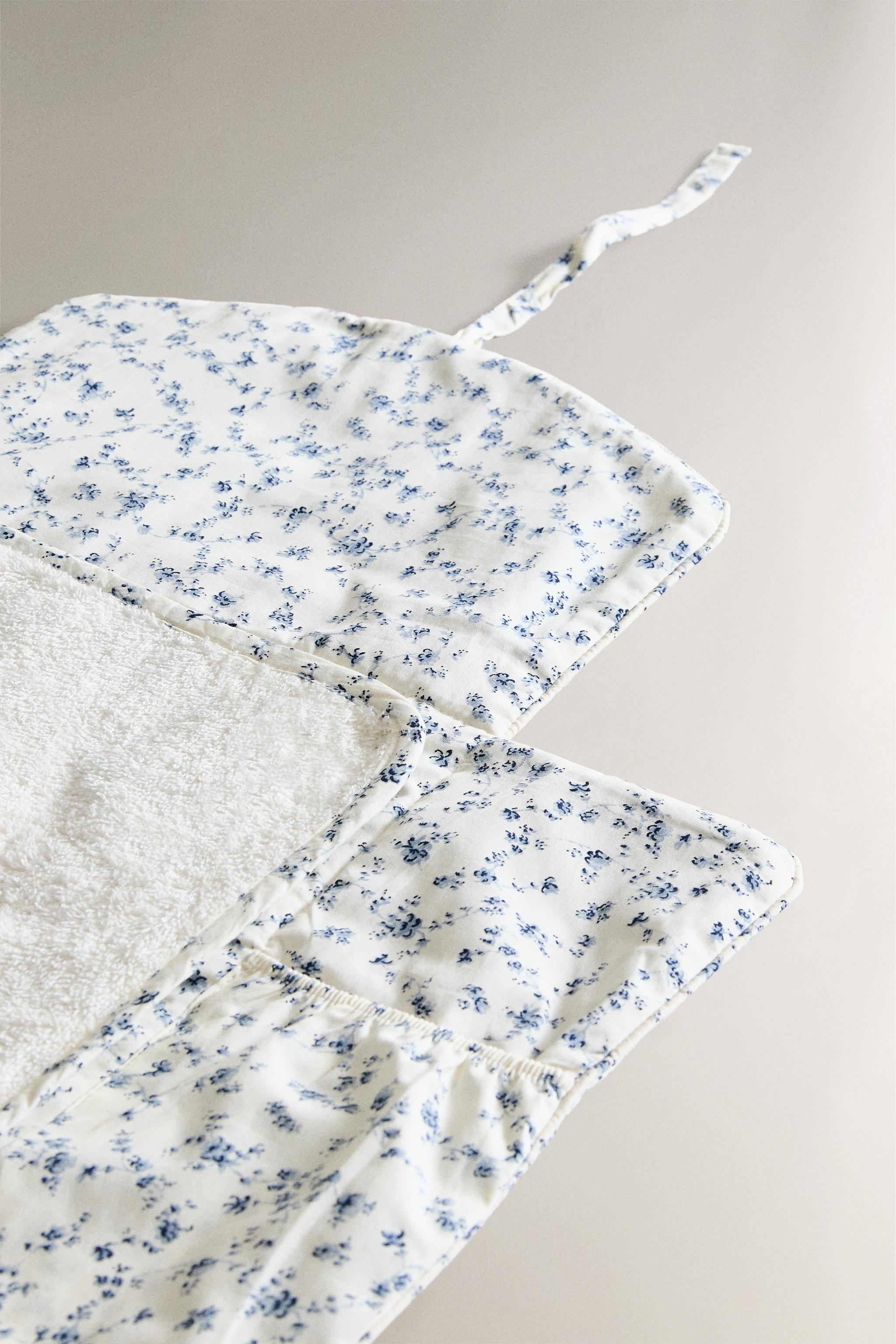 MATELAS À LANGER BÉBÉ FLEUR BLEUE