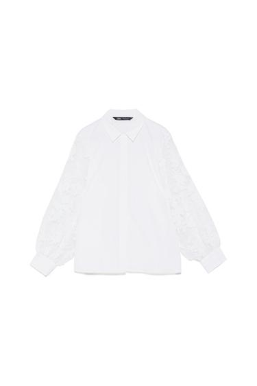 ORGANZA SLEEVE SHIRT