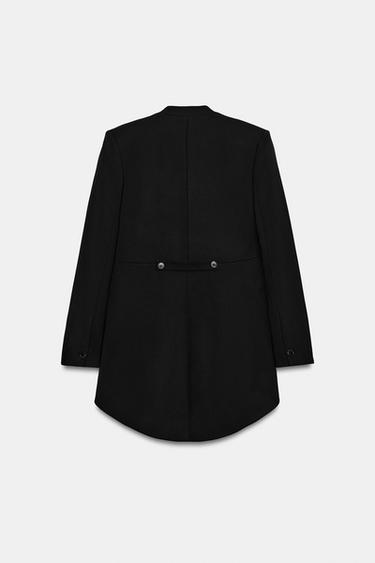 ZW COLLECTION LIMITED EDITION MINIMALIST LONG BLAZER - Black by Zara - Image 13