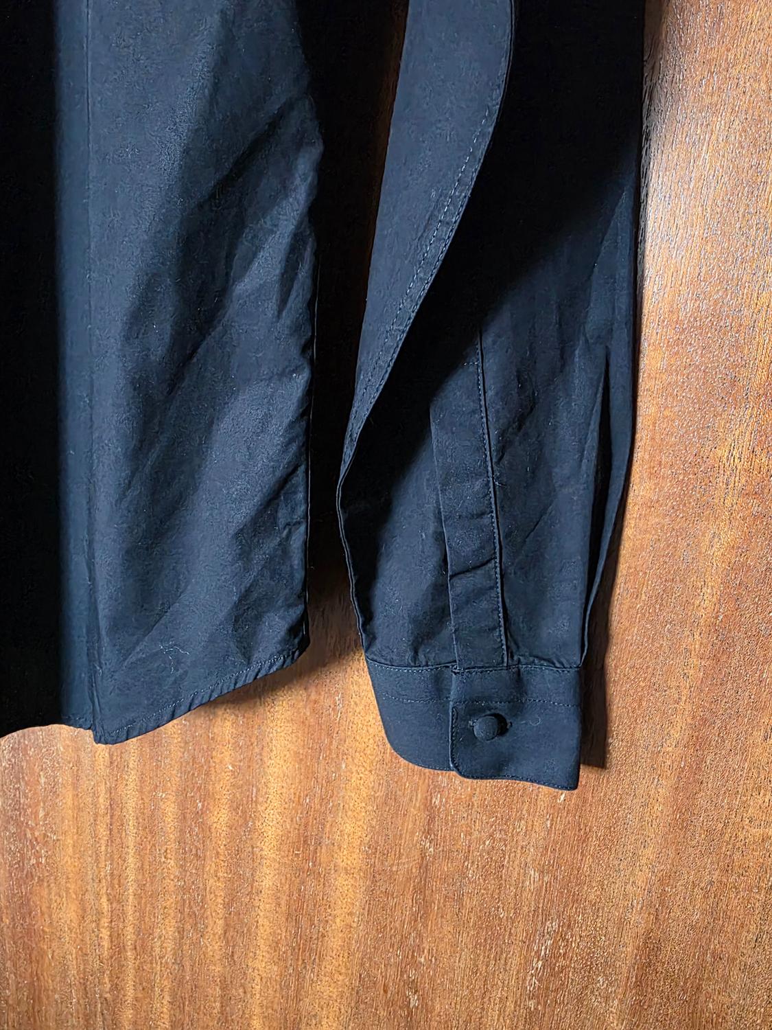 FORMAL BLACK PLACKET SHIRT - Image 3