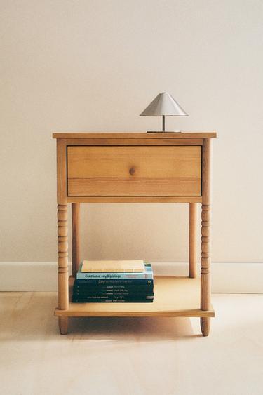 COMODINO IN LEGNO - Beige chiaro di Zara