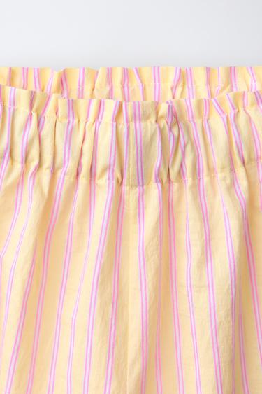 PANTALON À RAYURES - Jaune de Zara - Image 2