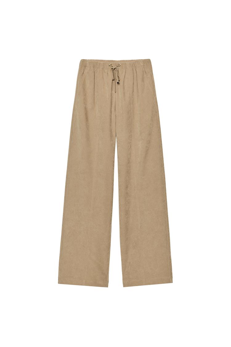 WIDE-LEG TROUSERS WITH ELASTIC WAIST