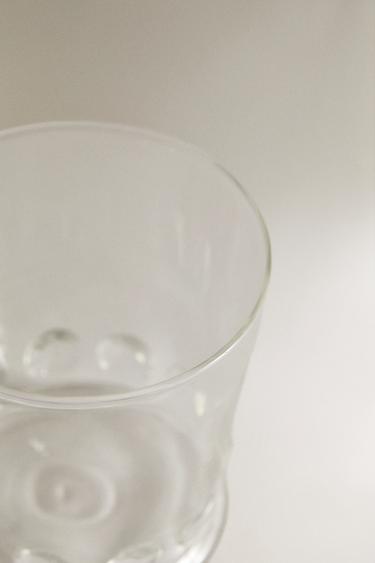 RAISED DOTS BOROSILICATE GLASS TUMBLER - Transparent by Zara - Image 2