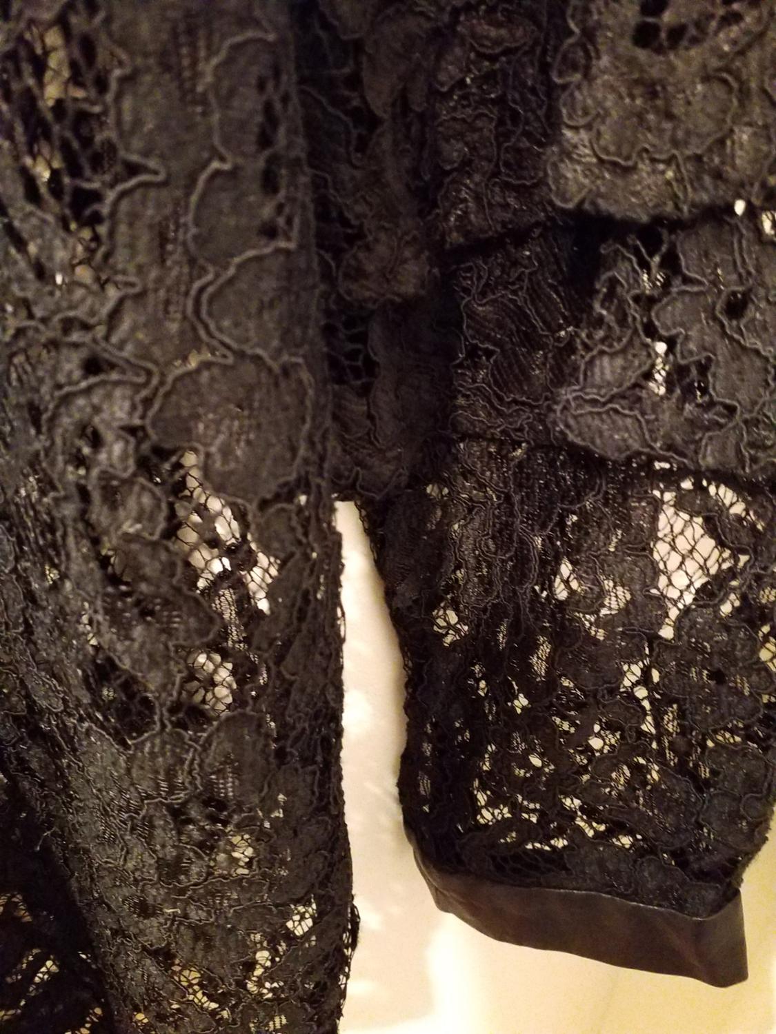 CONTRAST LACE SHIRT - Image 3