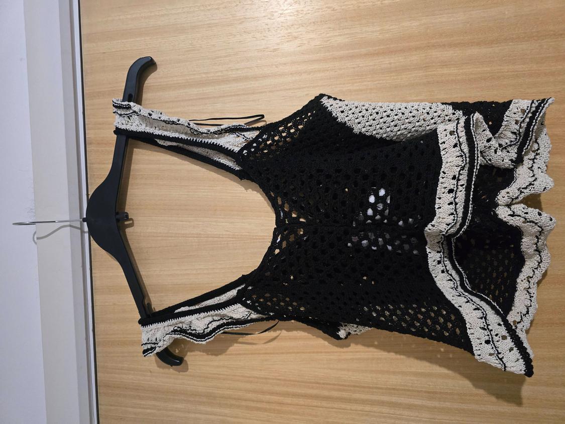 POINTELLE RUFFLED KNIT TOP - Image 4