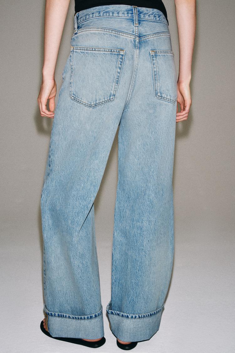 Jeans holgados de tiro medio de la colección ZW 4