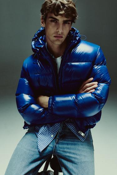 ПУХОВИК WATER REPELLENT ЗІ 100% ПУХУ - Електричний синій Zara
